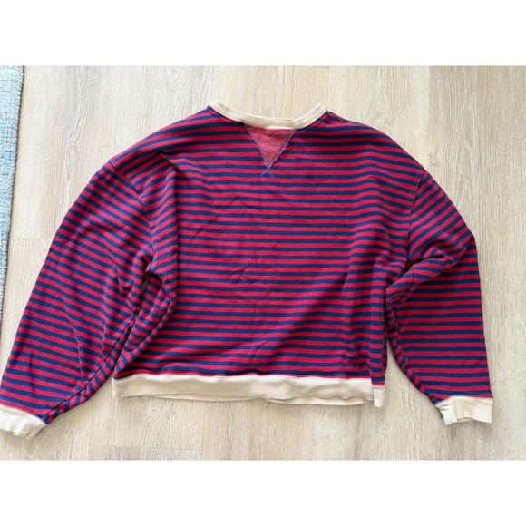 Free People Classic Striped Crewneck Pullover Top Medium Excellent Condition - Picture 2 of 6